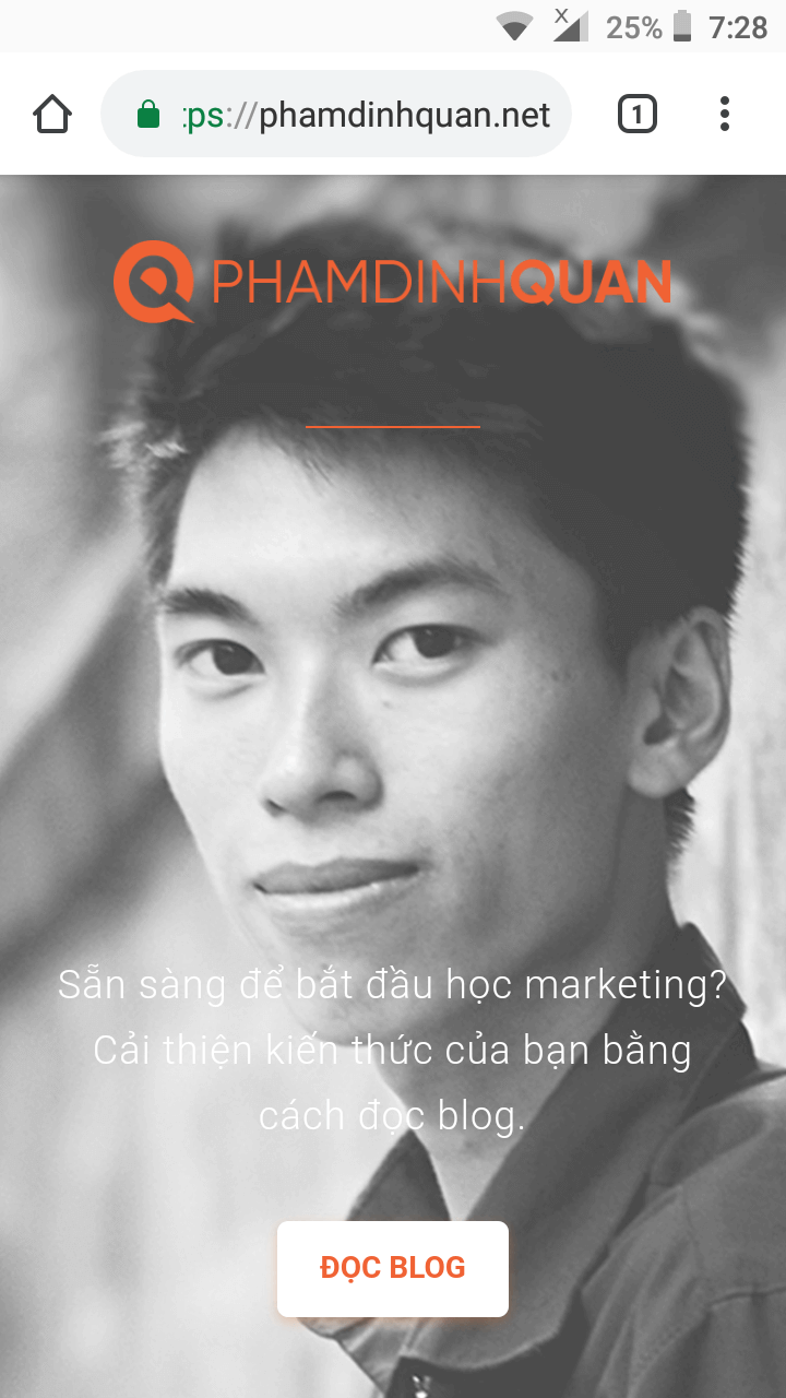 Giao diện mobile của bettergrowth.org