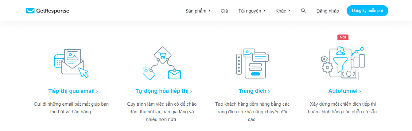 Phần mềm email marketing - GetResponse