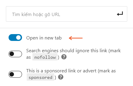 Mở liên kết trong tab mới để người dùng không rời trang web của bạn