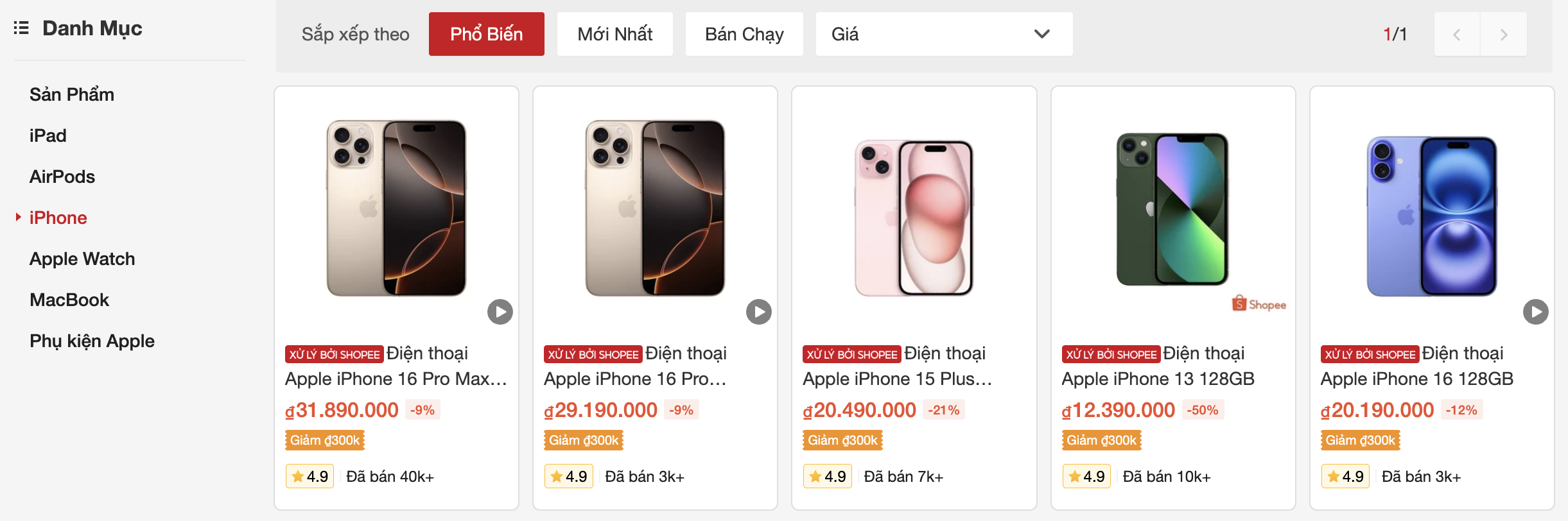 Hiệu ứng mỏ neo - Shopee